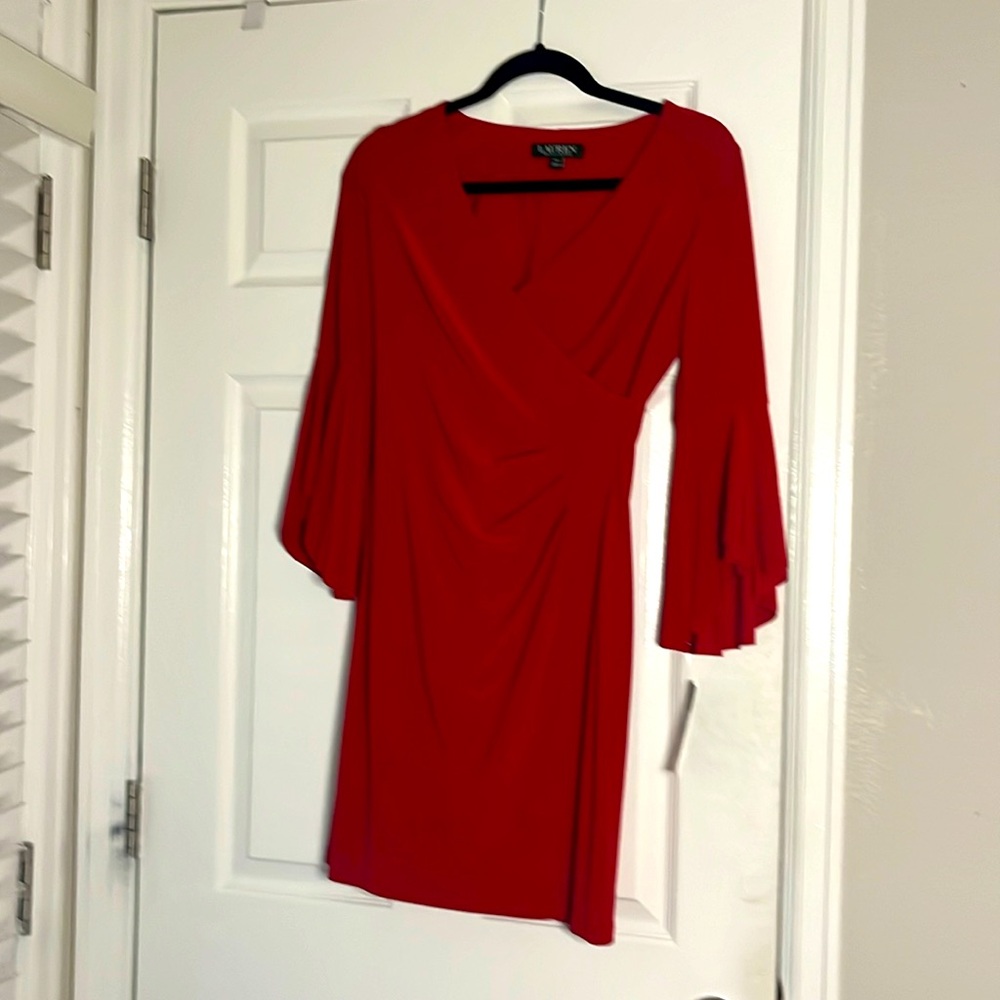 New with Tags Ralph Lauren stunning red dress - size 4P